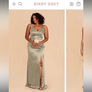 NWT Birdy Grey Moss Green Gloria Bridesmaid Dress Size XL